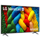LG 75NANO80ASA 75 Inch NANO80A AI LED UHD 4K Smart TV – view 3