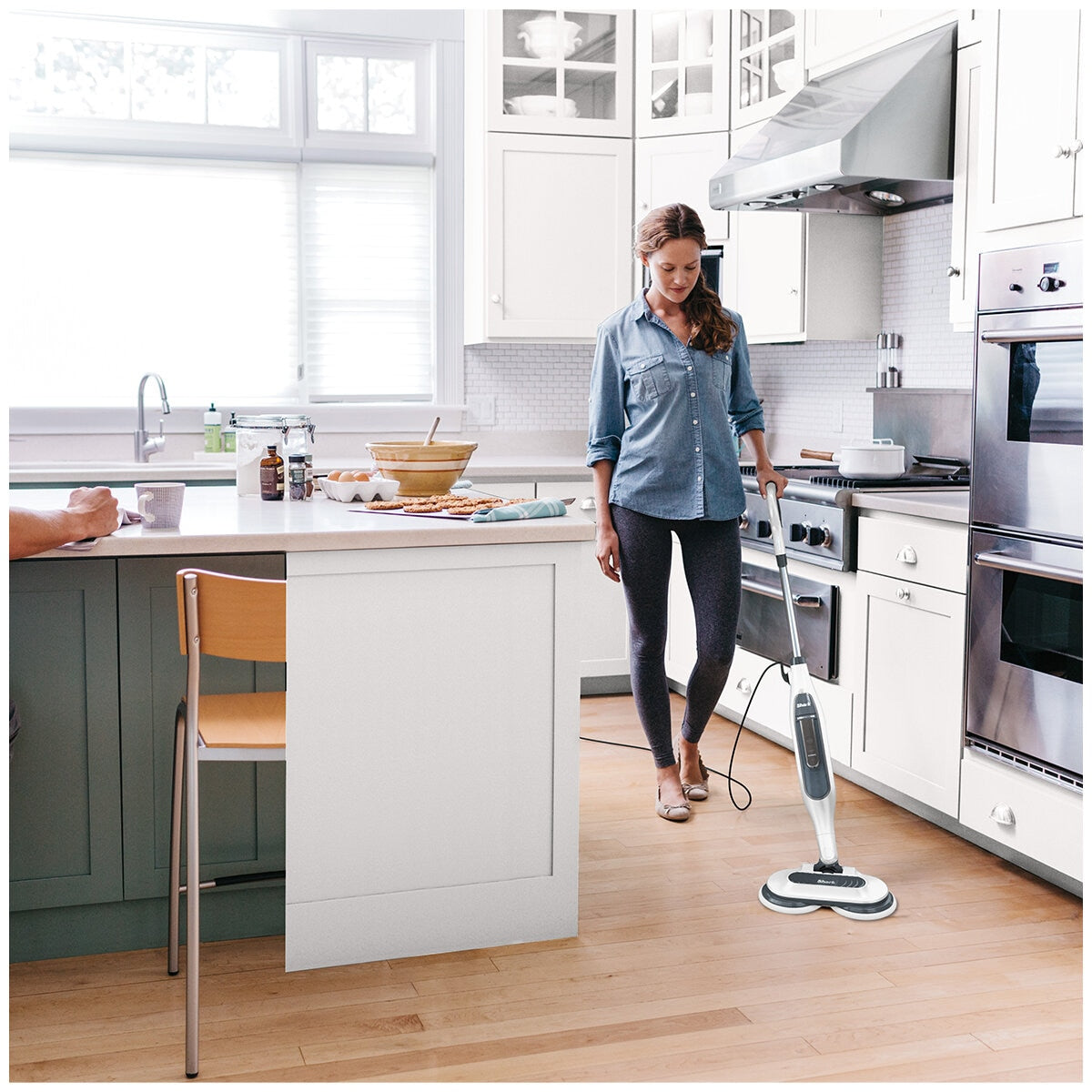 Shark Steam and Scrub Mop S7001ANZ - Deep Clean Floors with Dual Action Scrubbing Power