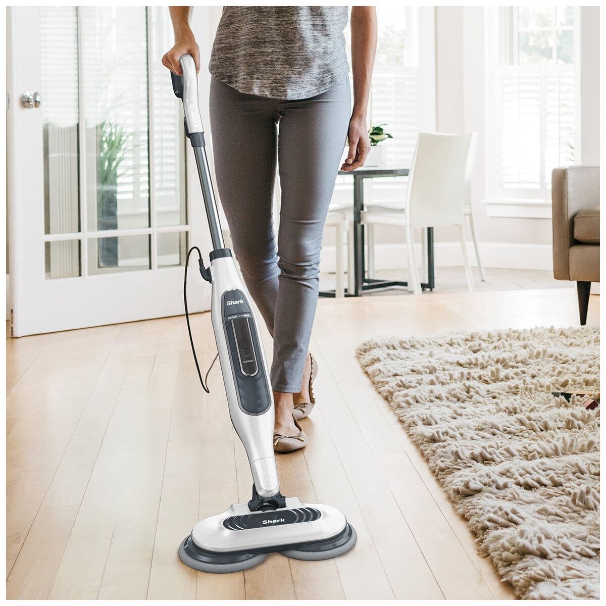 Shark Steam and Scrub Mop S7001ANZ - Deep Clean Floors with Dual Action Scrubbing Power