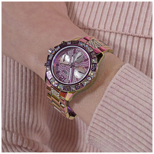 GUESS Majesty Iridescent Tone Women's Watch GW0771L4 Water Resistance 5 ATM - Auzzistore