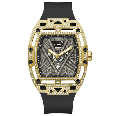 GUESS Men's Watch GW0564G1 Black Gold Tone 5 ATM Water Resistance