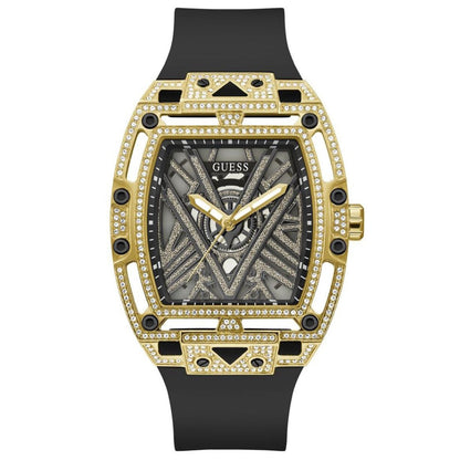 GUESS Men's Watch GW0564G1 Black Gold Tone 5 ATM Water Resistance