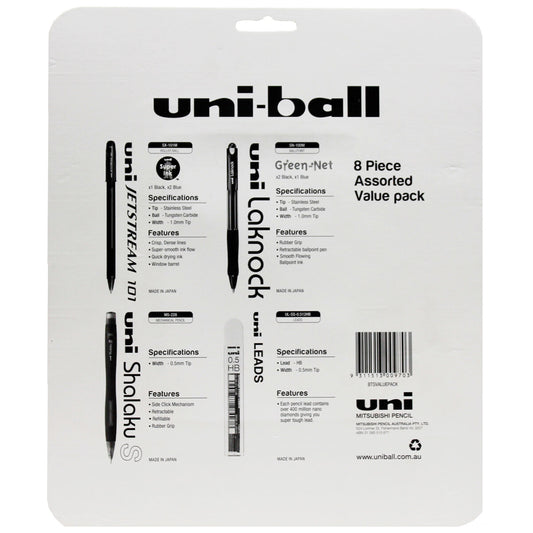 Uni-ball 8 Piece Gel Pen Set | Assorted Colors | Fade-Resistant Ink | Smooth Writing Experience – view 2 - Auzzistore