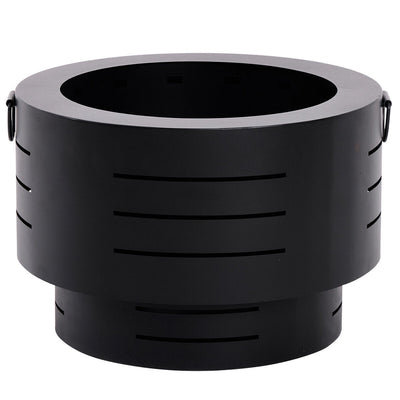 Glow Dante Low Smoke Fire Pit Powder Coated Steel Carry Bag and Poker