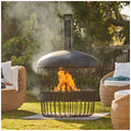 Glow Bastion Chimenea GLOW2417 Black Steel Wood Burning Stylish