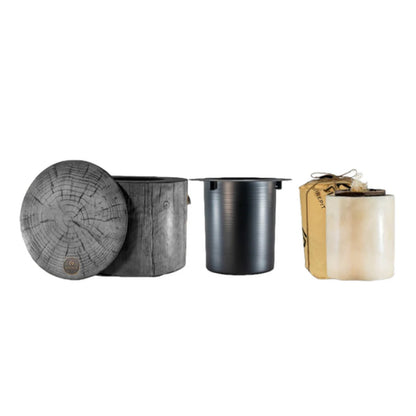 Glow Eco Fuego Charcoal Fire Pit - Lights in seconds, No wood smoke, 90% less CO2