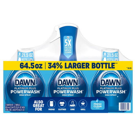 Dawn Platinum Plus Power Wash 3 Pack - Auzzistore