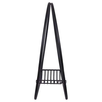 Glow Trove Log Holder 80kg Firewood Storage Black Powder Coated Steel
