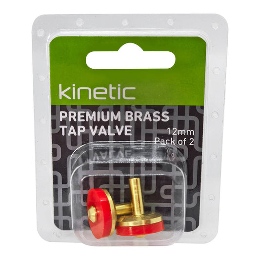 Kinetic 12mm Brass Premium Tap Valve 2 Pack - Durable - Leak-Free Fit – view 2 - Auzzistore