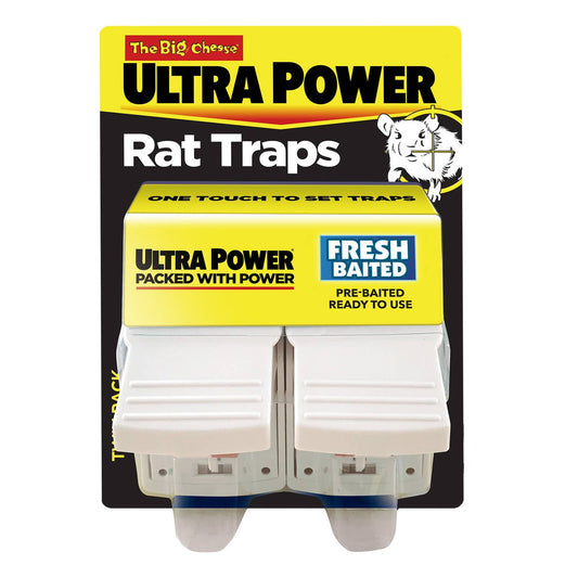 The Big Cheese Ultra Power Rat Trap - 2 Pack - Cardboard - Reusable - Auzzistore