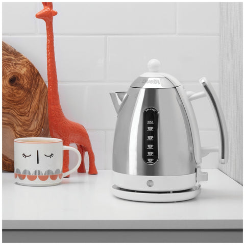 Dualit Lite Jug Kettle 1.5L Gloss White DU72041 Fast Boil & Easy Pour - Auzzistore