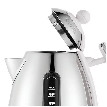 Dualit Lite Jug Kettle 1.5L Gloss White DU72041 Fast Boil & Easy Pour