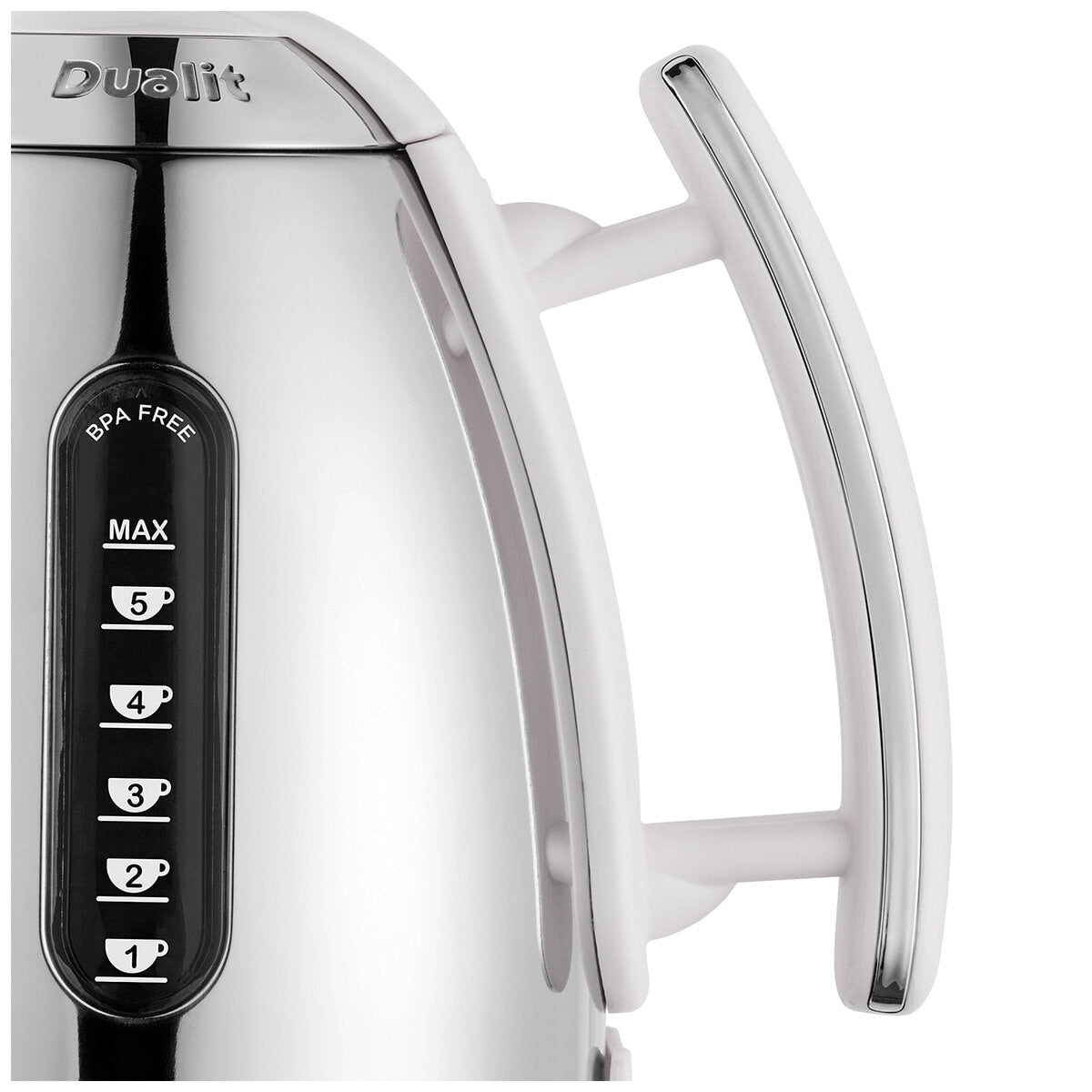 Dualit Lite Jug Kettle 1.5L Gloss White DU72041 Fast Boil & Easy Pour