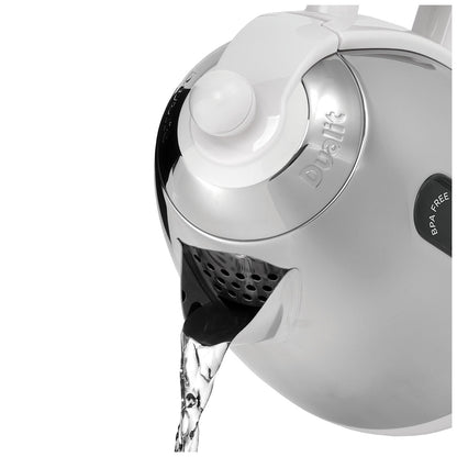 Dualit Lite Jug Kettle 1.5L Gloss White DU72041 Fast Boil & Easy Pour