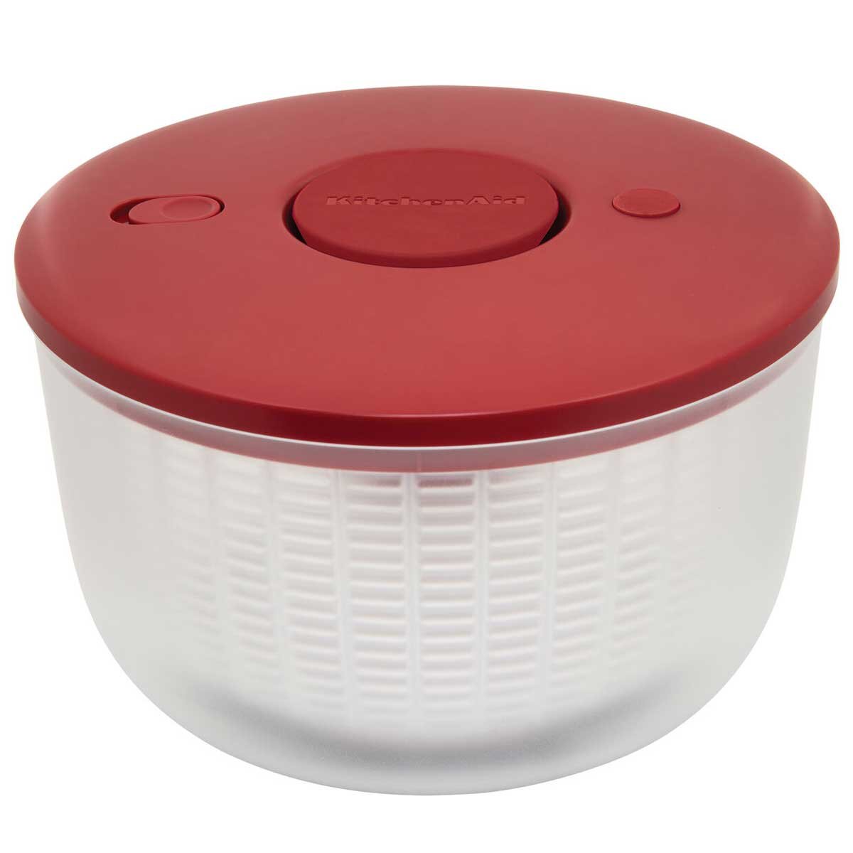 KitchenAid Salad Spinner Red - Clean, Dry, Serve Produce - One-Handed Pump Mechanism - Nonslip Base - BPA Free - Auzzistore