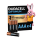 Duracell Optimum AAA Battery 4 Pack - 150% Extra Power - Copper & Black