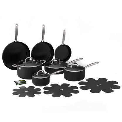 OXO Forged Hard Anodized Ceramic Non-Stick 7 Piece Set - Durable, Easy-Clean Cookware