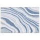 Riviera Homes Marble Print Bath Mat 2 Pack Blue 40 x 60cm Machine Washable Non Skid - Grey Taupe Blue – view 2