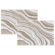 Riviera Homes Marble Print Bath Mat 2 Pack Taupe 40 x 60cm Plush Soft Non-Skid Backing, Machine Washable