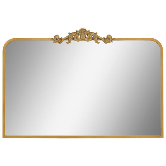 Life In Style Antique Gold Wall Mirror 960x660mm with Scroll Decoration – view 2