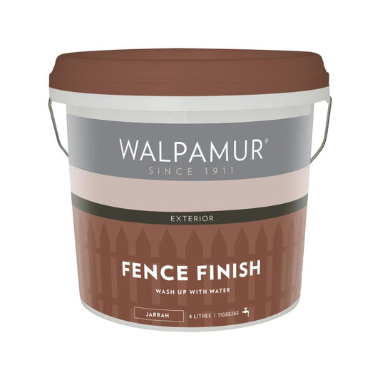 Walpamur 4L Jarrah Fence Finish - Durable Water-Based Outdoor Paint - Auzzistore