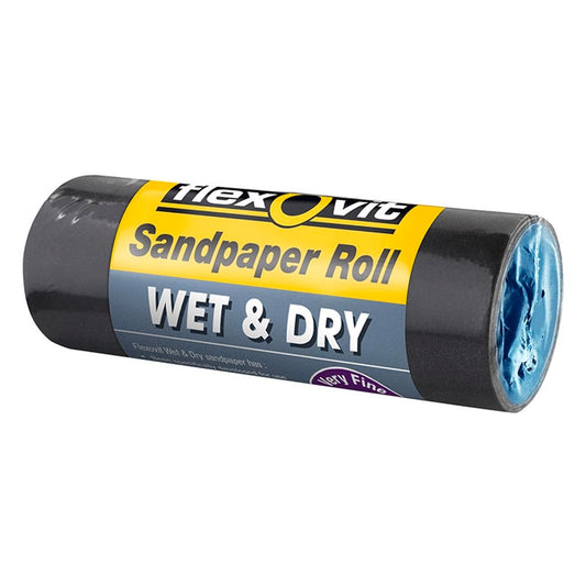 Flexovit 1200 Grit Wet And Dry Sandpaper Roll 100mm x 1m Flexible - Auzzistore