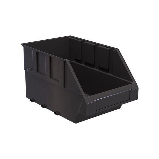 Handy Storage Plastic Storage Tote 30 Grey Durable Stackable Bin - Auzzistore