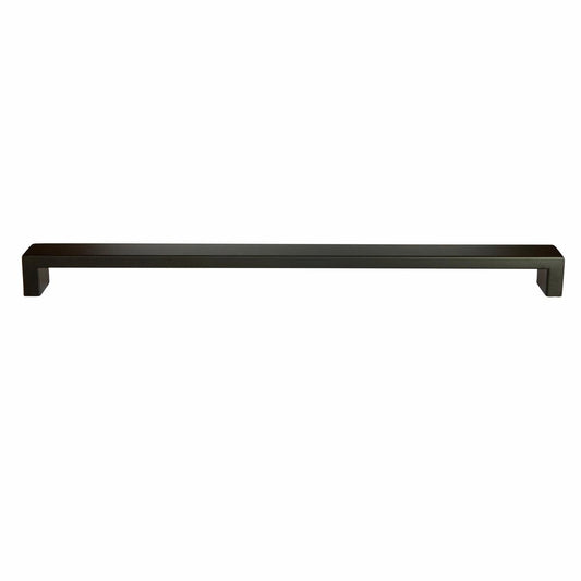 Taskmaster 320mm Black Matte Hollow Rectangle Handle - Steel - 1 Piece