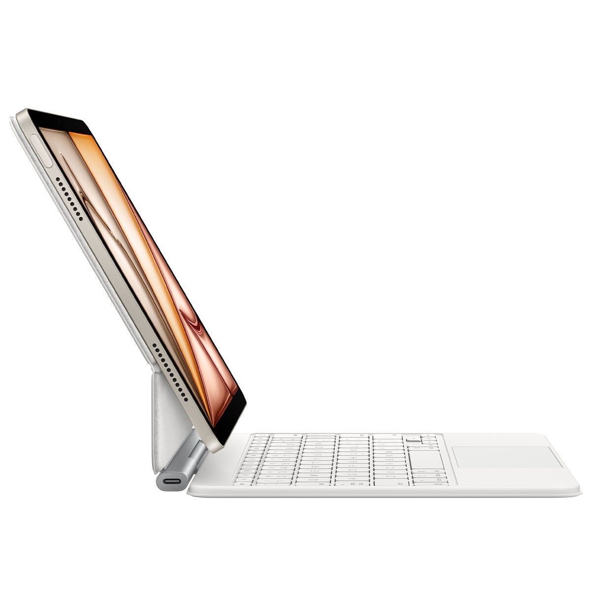 Apple Magic Keyboard for iPad Air M3 White MDFW4ZA/A - Sleek Design, Adjustable Viewing Angles, Large Glass Trackpad