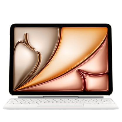 Apple Magic Keyboard for iPad Air M3 White MDFW4ZA/A - Sleek Design, Adjustable Viewing Angles, Large Glass Trackpad