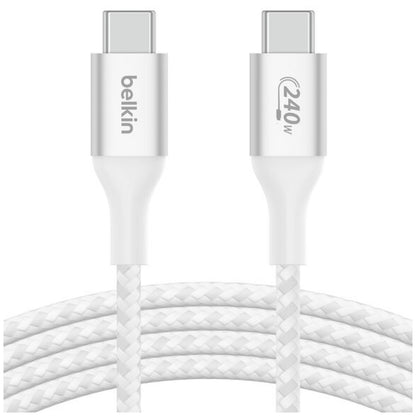 Belkin BoostCharge USB-C to USB-C Cable 2M EPR 240W PD 3.1 MacBook Chromebook iPad Charging Cable