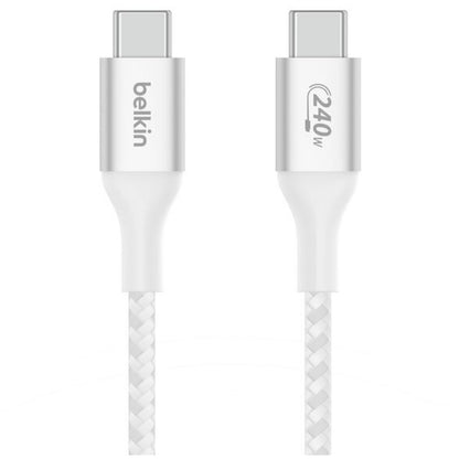 Belkin BoostCharge USB-C to USB-C Cable 2M EPR 240W PD 3.1 MacBook Chromebook iPad Charging Cable