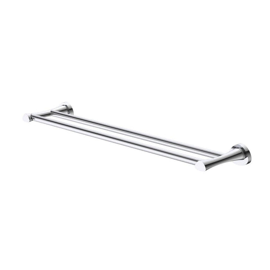 Caroma Double Towel Rail 600mm Polished Chrome Brass Durable Design