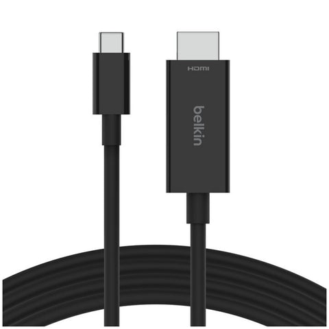 Belkin Connect USB-C To HDMI Cable 2M Black AVC012BT2MBK - High-Speed 4K Video & Audio Transfer - Auzzistore