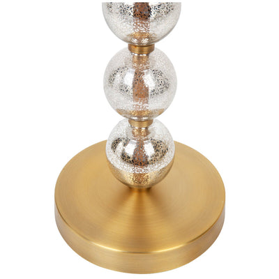 Cafe Lighting and Living Evie Floor Lamp Mercury Glass And Brass Gold Shade