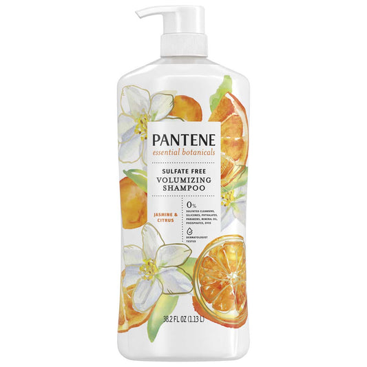 Pantene Jasmine and Citrus Shampoo 1.13L - Sulfate Free, Volumizing, Nourishing - Auzzistore