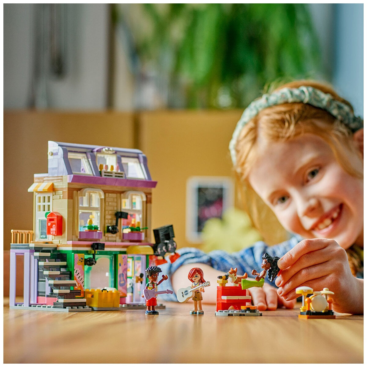 LEGO Friends Music Shop & Apartment 42653 - Music Studio, Recording Booth, Mini-doll Figures, Keyboard, Drum Set, Creative Play