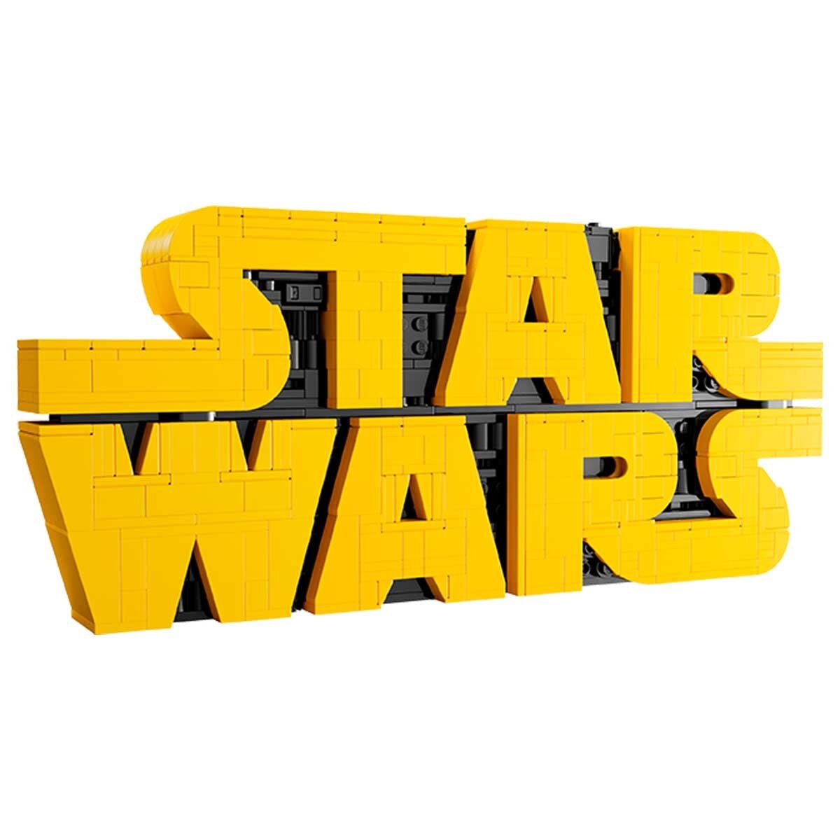 LEGO Star Wars Brick-Built Logo 75407, Buildable Model Kit for Adults, Iconic Opening Credits Sign, Room Decor & Display Set