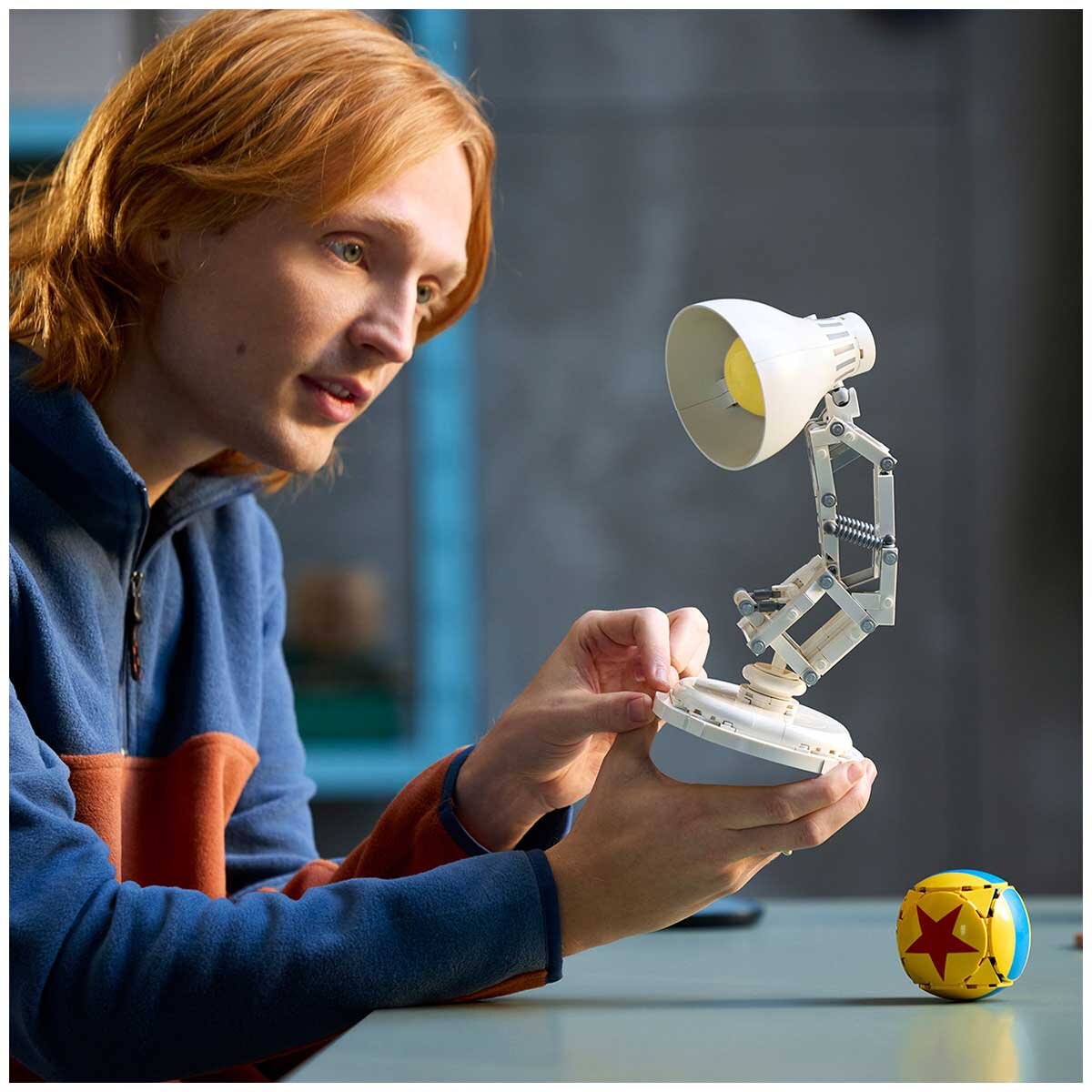LEGO Ideas Disney Pixar Luxo Jr. 21357 Building Set for Adults | Fully Articulated Display Model with Disney Pixar Ball & Easter Eggs