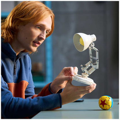 LEGO Ideas Disney Pixar Luxo Jr. 21357 Building Set for Adults | Fully Articulated Display Model with Disney Pixar Ball & Easter Eggs
