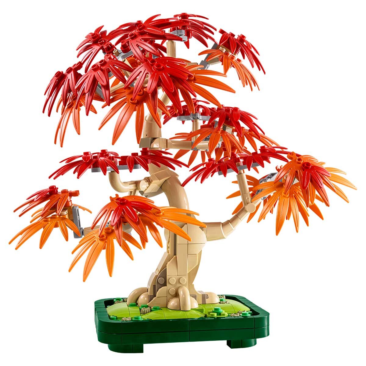 LEGO Botanicals Japanese Red Maple Bonsai Tree 10348 Building Kit for Adults | Red & Orange Leaves | Dark Green Plant Pot | 474 Pieces