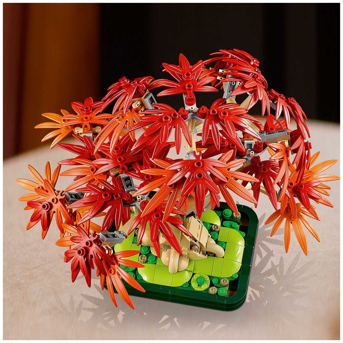 LEGO Botanicals Japanese Red Maple Bonsai Tree 10348 Building Kit for Adults | Red & Orange Leaves | Dark Green Plant Pot | 474 Pieces