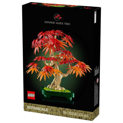 LEGO Botanicals Japanese Red Maple Bonsai Tree 10348 Building Kit for Adults | Red & Orange Leaves | Dark Green Plant Pot | 474 Pieces