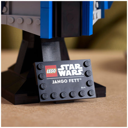 LEGO Star Wars Jango Fett Helmet 75408 Buildable Model Kit for Adults, 616 Pieces, Adjustable Rangefinder Antenna