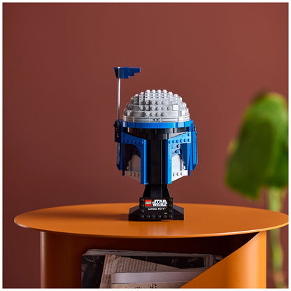 LEGO Star Wars Jango Fett Helmet 75408 Buildable Model Kit for Adults, 616 Pieces, Adjustable Rangefinder Antenna