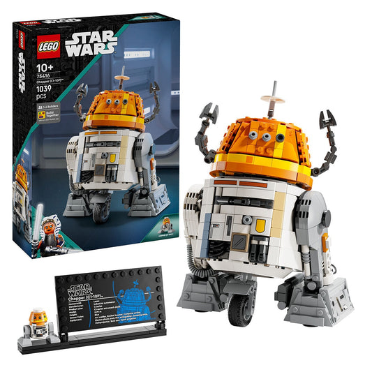 LEGO Star Wars Ahsoka Chopper (C1-10P) 75416 Buildable Toy Model Kit - Remote Head Movements, Poseable Arms & Legs, Detachable Parts