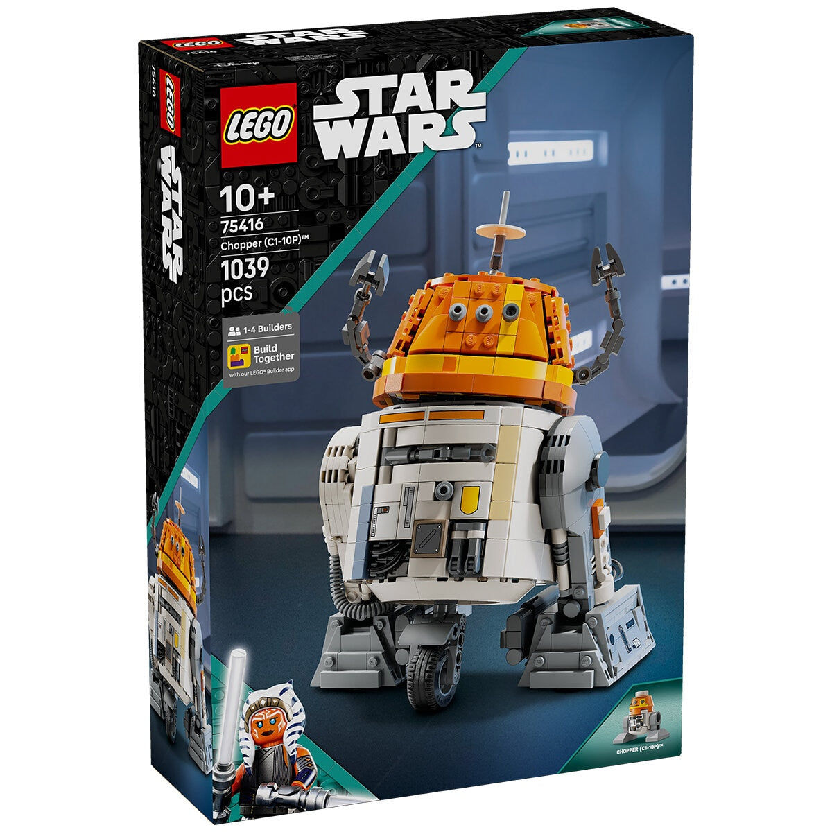 LEGO Star Wars Ahsoka Chopper (C1-10P) 75416 Buildable Toy Model Kit - Remote Head Movements, Poseable Arms & Legs, Detachable Parts