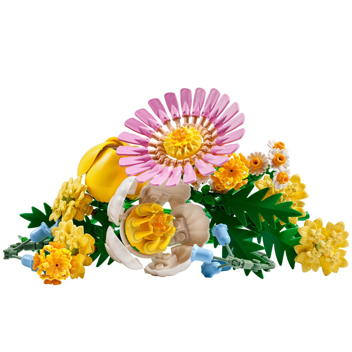 LEGO Botanicals Petite Sunny Bouquet 10347 with 373 Pieces - Buildable Flower Decor Set for Kids and Adults - Adjustable Stems and 7 Species of LEGO Flowers