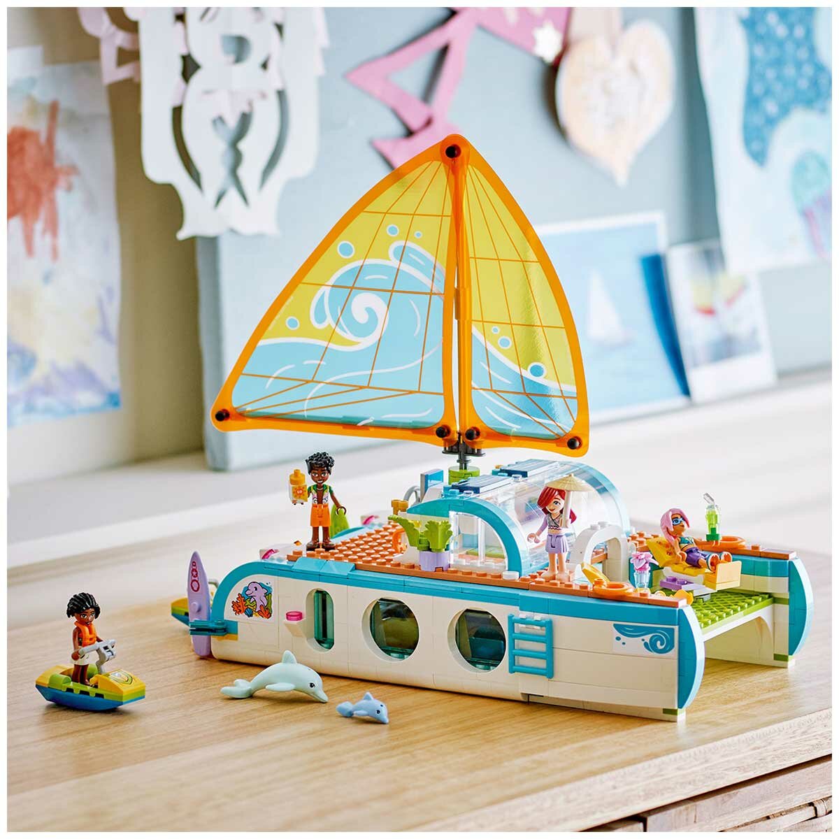 LEGO Friends Travel Boat Adventure 42664 with 4 Minidolls & Realistic Features