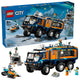 LEGO City Arctic Explorer Science Lab Truck 60471 with 6 Wheel Suspension, Rotating Rooftop Observatory, 5 Explorer Minifigures, 3 Arctic Wolf Figures, 1,064 Pieces